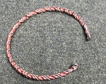 LotsaCopper - Copper and Sterling Twisted Cuff Bracelet