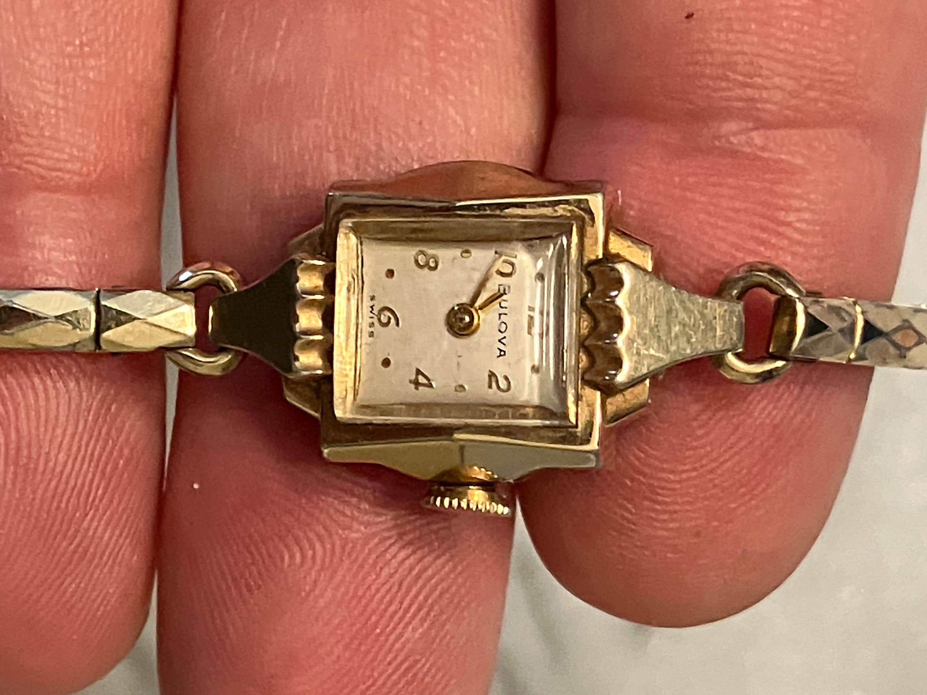 Bulova Ladies Gold Watch, 1950 - 1960 - Etsy