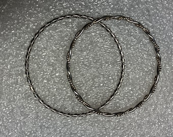 Vintage - Sterling Silver Bangles (Set of 2)