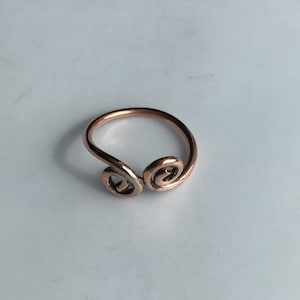 LotsaCopper Little Swirls Solid Copper Ring