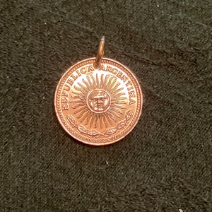 LotsaCopper Argentina, 10 Pesos Coin Pendant (1976)