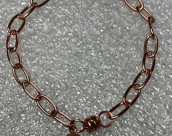 LotsaCopper Solid Copper Link Bracelet with Magnetic Clasp