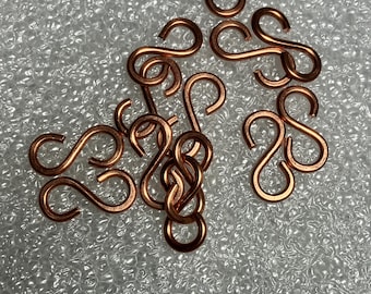 Solid Copper S Hook (Pack of 4)