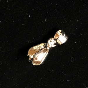 Sterling Silver Pinch Bail (1/2” Long)