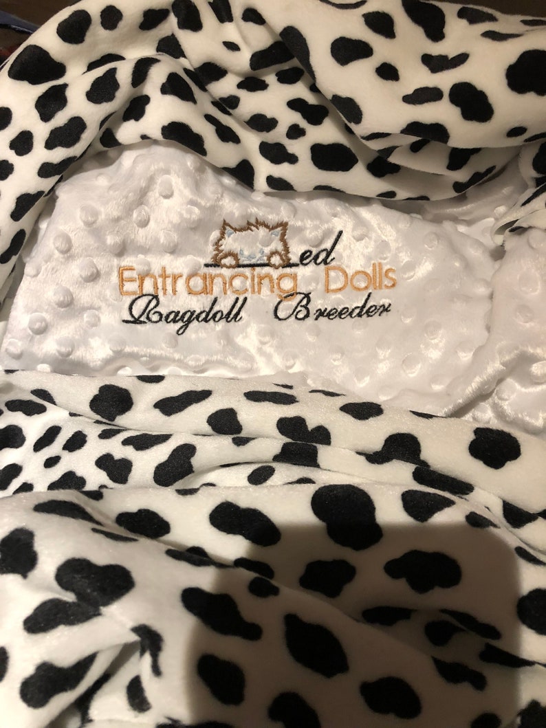 Personalized Kitten Blankets with Breeder Name Order of 10