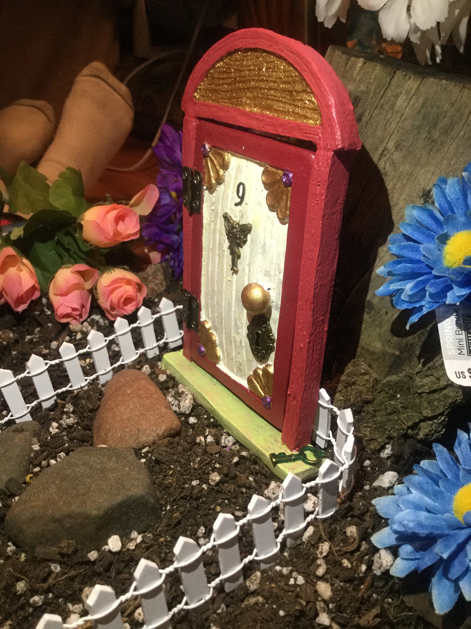 6 1/4 Blumen feen Tür für Haus und Garten Rote Scheune Etsy