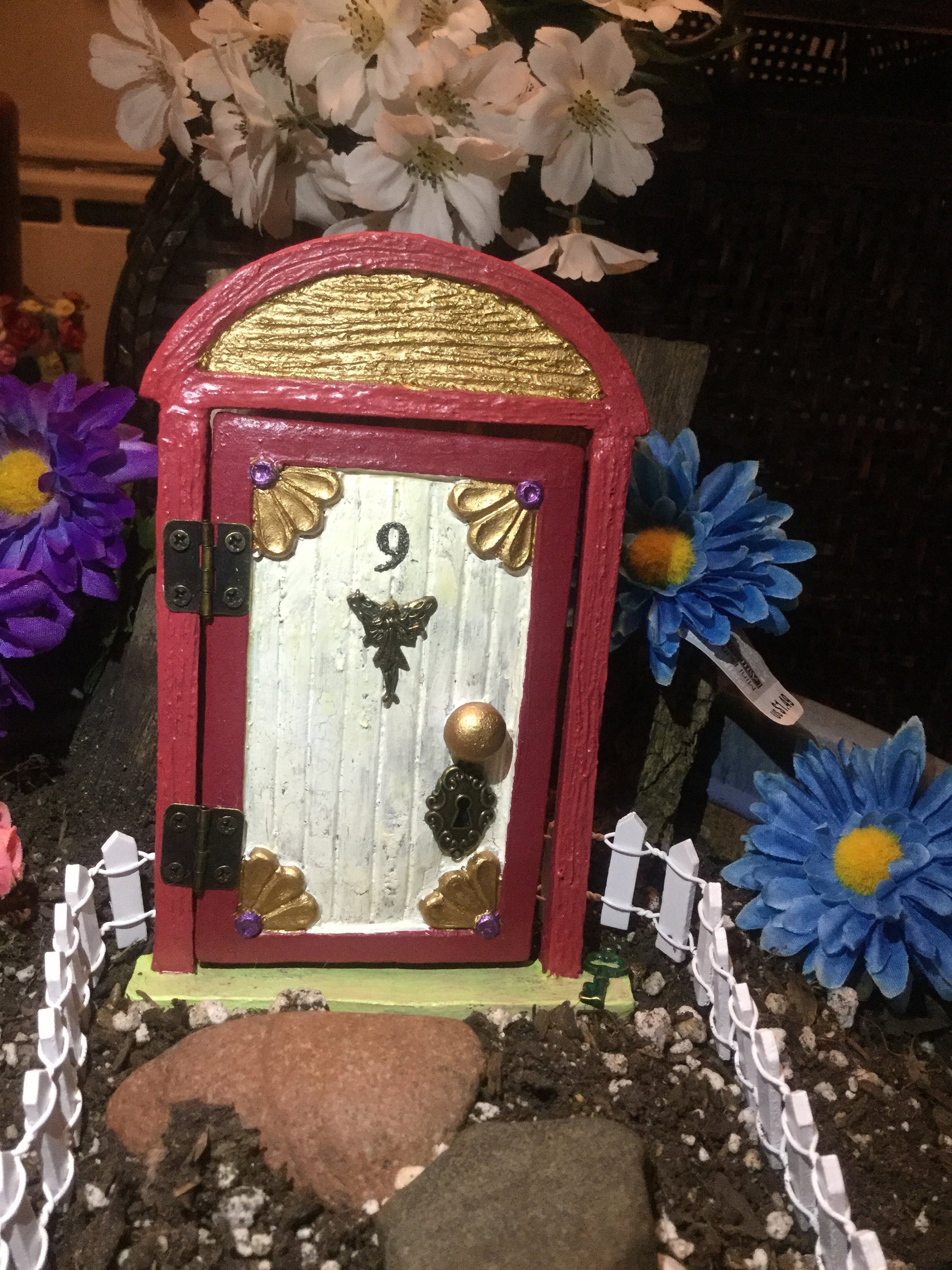 6 1/4 Blumen feen Tür für Haus und Garten Rote Scheune Etsy