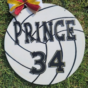 Volleyball Door Hanger PERSONALIZED