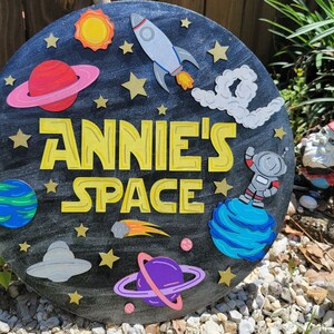Customized Space Themed Sign Laser Cut - Etsy
