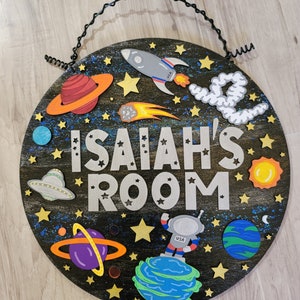 Customized Space Themed Sign - Laser Cut - Teacher Sign - Classroom ...