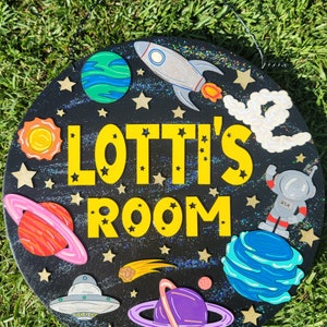 Customized Space Themed Sign - Laser Cut - Teacher Sign - Classroom ...