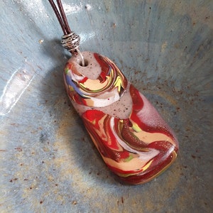 Red top granite necklace