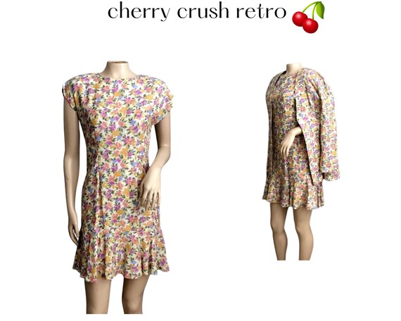 80s Does 60s - Mini Dress & Jacket - Pink Lavender