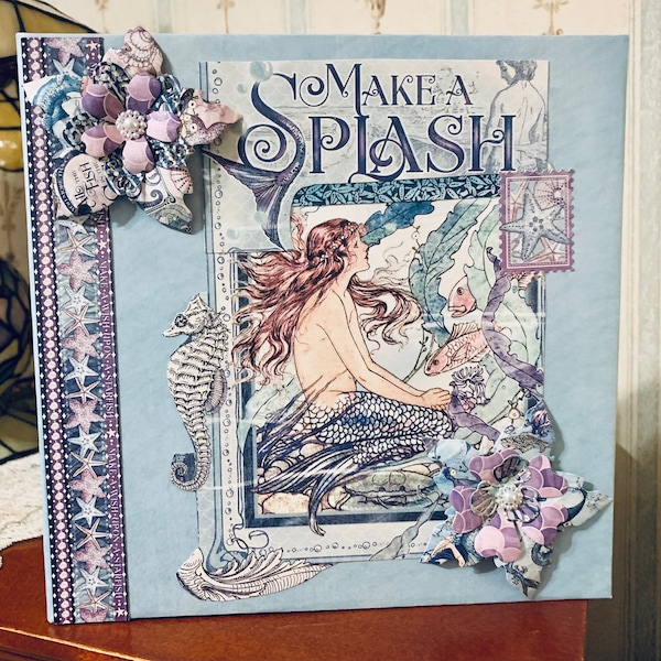 Handmade "Make A Splash" Scrapbook Album