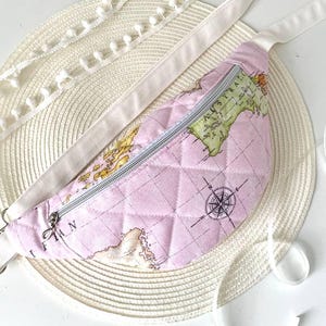 Frauen rosa Bauchtasche Gürteltasche Geschenk für Schwester Hüfttasche für Reisende Reisetasche für Frauen Cross Body Reisetasche Bedruckte Tasche