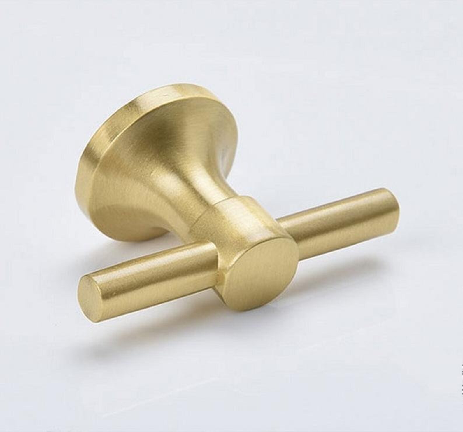 Gold Brass T Bar Knob Handle Cupboard Knobs Pulls Drawer Etsy