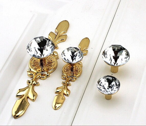 Crystal Door Handles Knobs Drawer Handles Pull Knob Gold Dresser Handle Knob  Cabinet Pulls Knobs Wardrobe Knobs Handles Furniture Hardware - Etsy Denmark