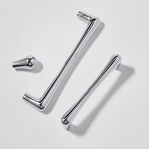 Bright chrome Droplet knob Brass cupboard Handle gold drawer pulls Handles Dresser Handles Kitchen Pulls Cabinet handles Knob Hardware 96mm