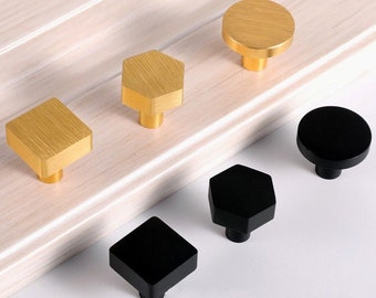 アルミニウム合金 丸型 食器棚 ドア ノブ 取っ手 黒 四角 引き出し ノブ 取っ手 ドレッサー ハンドル キャビネット 取っ手 ノブ ワードローブ ノブ
