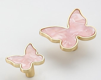 Manijas de gabinete con mariposas multicolor, manijas para puertas, tiradores, manijas para tocador, manijas para cajones, manijas para armarios, manijas decorativas.