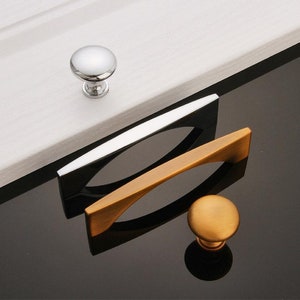 3.75&quot; 5&quot; 6.3&quot; 7.5&quot; Modern Simplicity Chrome Drawer Door pulls knob handle Dresser handle Cabinet Pulls Knobs Wardrobe handles 256 320mm