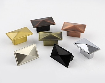 Black Rectangle Knobs Gold Door Knobs Pulls Handles Drawer knobs pulls Dresser handle Cabinet Pulls Knobs Bronze Wardrobe knob Hardware