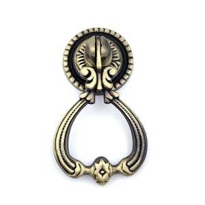 Bronze Drop Pulls Vintage Door Handle Drawer pulls knobs Dresser Ring Pulls Wardrobe Pulls Cabinet Pulls Knob Cupboard Pulls Handle Hardware