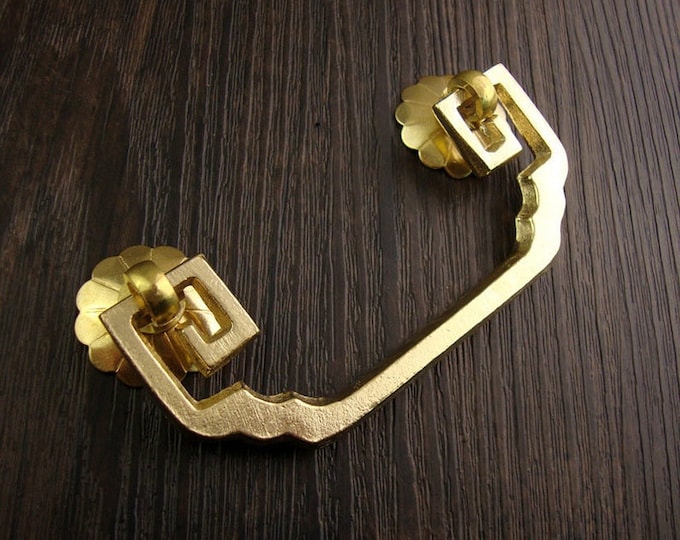 Gold Ring Pulls Drawer Pull Knob Handles Dresser Handle Knobs Etsy