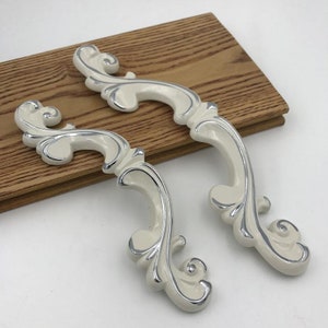 3.75&quot; 5&quot; Antique Silver Cabinet Door Handles Drawer Pulls Handles Dresser Knobs Handles Cupboard Closet Handles Wardrobe Handles 96 128mm