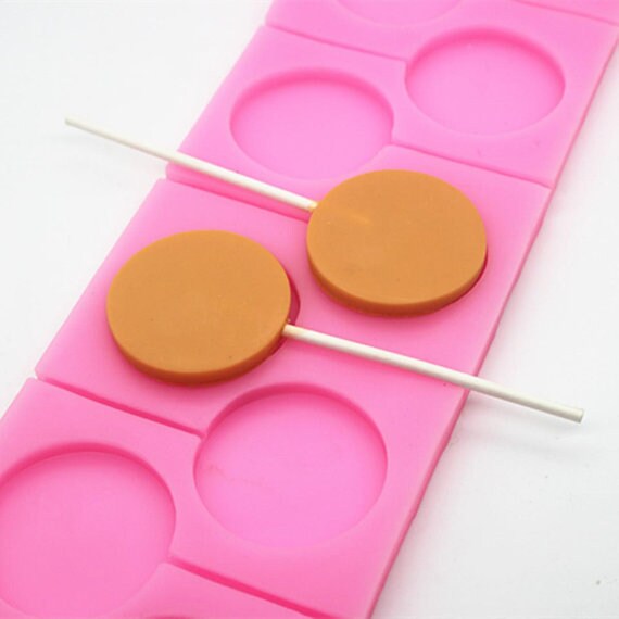 Round lollipop Mold candy molds Chocolate Mold Silicone Moulds Etsy