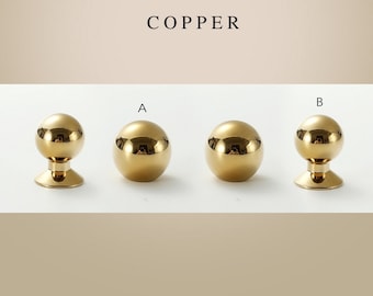 Messing Kugelknöpfe PVD Gold Schranktürgriff Schubladenknauf Kommode Knöpfe Knäufe Chrom Schrank Knäufe Knäufe Schrankgriff Hardware