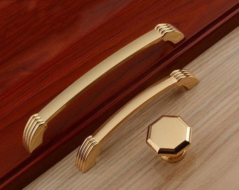 3.75" 5" Gold Door Pulls Handles Drawer pulls knob handle Dresser handle konb Cabinet Handles Pulls Knobs Wardrobe handles hardware96 128mm