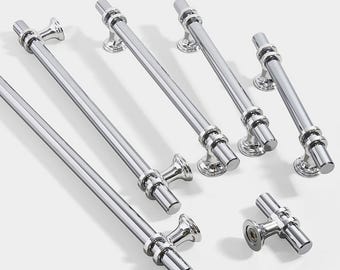 3.77" 5.0" Modern Pull Handle Door Handles Drawer pulls Dresser Knobs Cabinet Handles Closet Wardrobe Pulls Kitchen Hardware 96 128mm