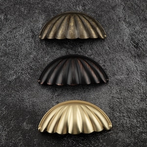 2,5" or brossé porte poignée de tiroir poignées commode poignées bouton d'armoire poignées de placard Bronze poignées matériel d'ameublement 64 mm