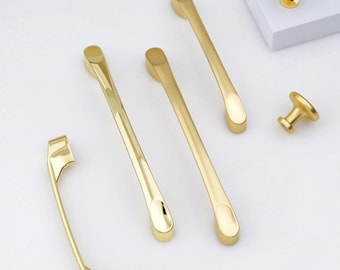 5" goudkleurige ladegrepen ladegrepen dressoirknoppen en pullers kastgrepen ronde knop kastknoppen garderobekast handvat dressoir handvat kast hardware