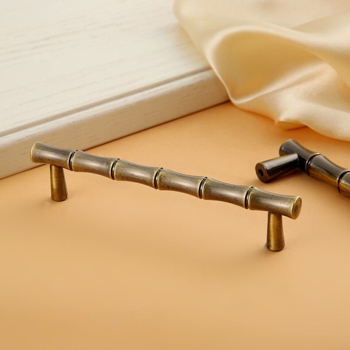 4.13 7.55 Bamboo Drawer Handles Knobs Pulls Bamboo Etsy