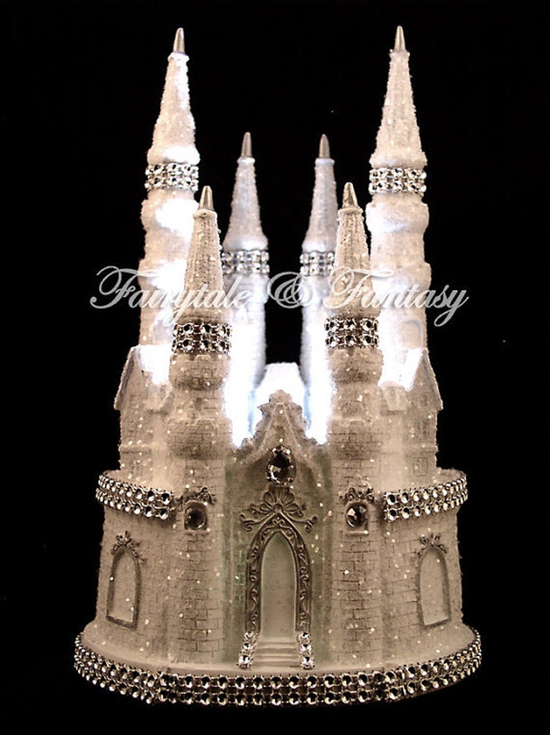 Bling Castle Wedding Cake Topper Disney Wedding Sweet 16 Or Etsy