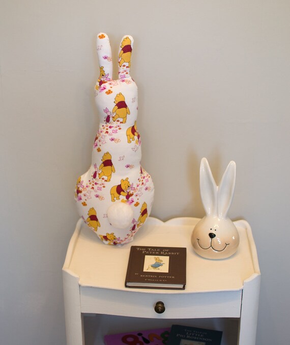 Winnie The Pooh Fabric Doorstop Nursery Bunny Bookend Etsy