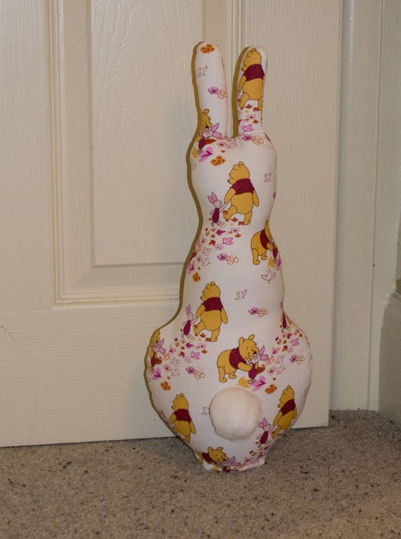 Winnie The Pooh Fabric Doorstop Nursery Bunny Bookend Etsy