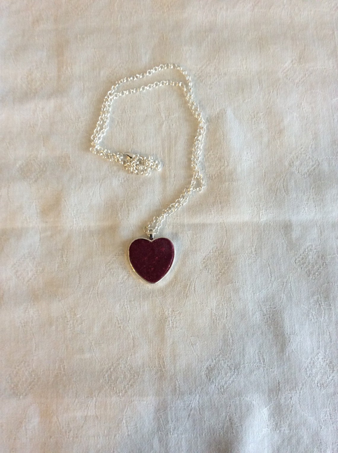 Flower Petal Memorial Necklace Etsy