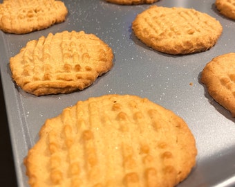 Cookies Homemade Peanut Butter Cookies 1 dozen