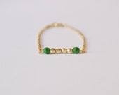 Golden Green Bracelet