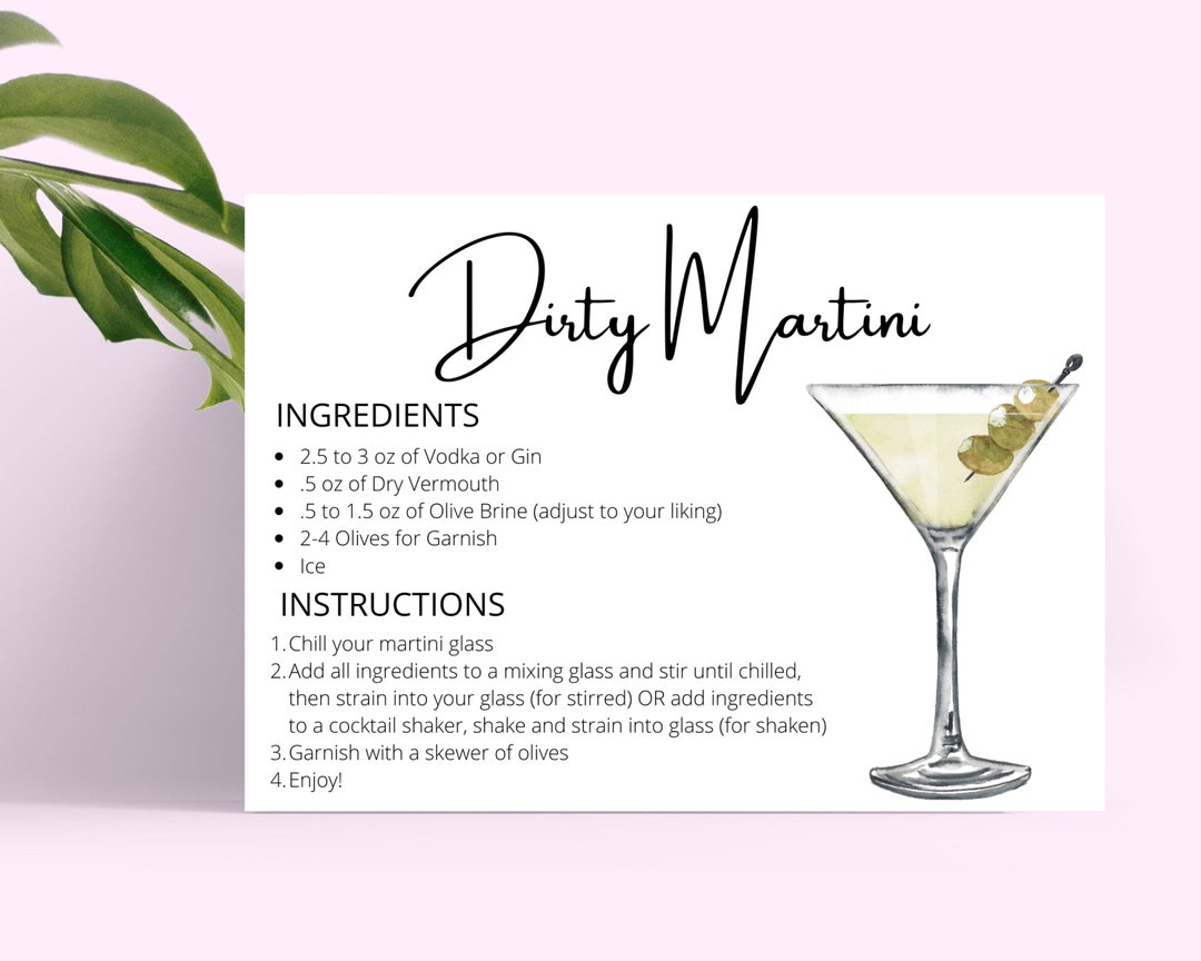 How to Make a Dirty Martini - Cooking with Cocktail Rings