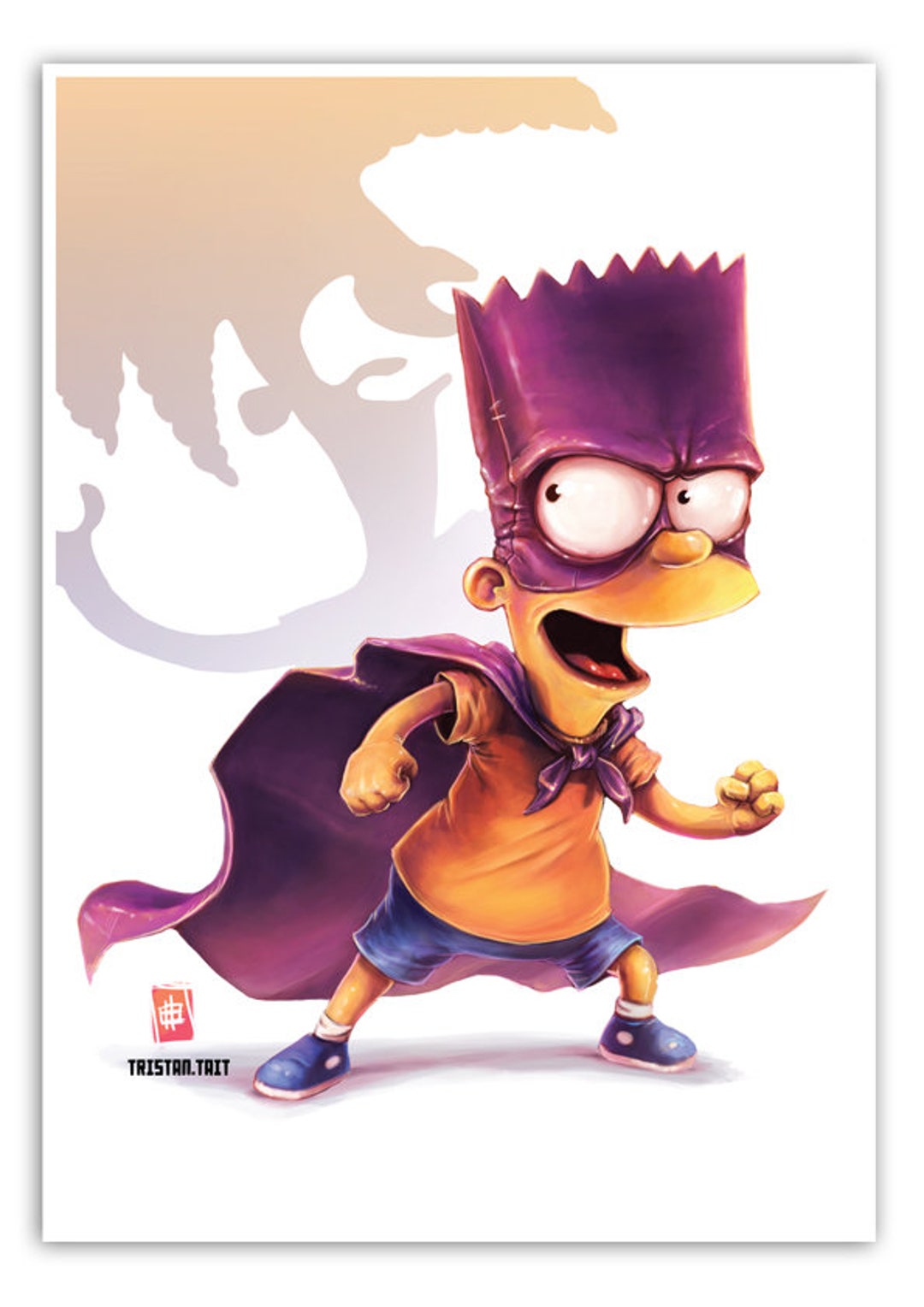 Bartman - A3 Poster Print - Simpsons Illustration - Etsy