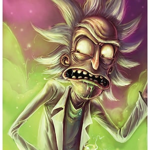 Rick - A3 Poster Print - Rick and Morty Illustration