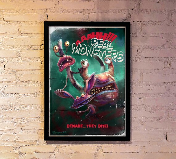 Aaahh!!! Real Monsters - A3 Poster Print - Illustration | Ickis
