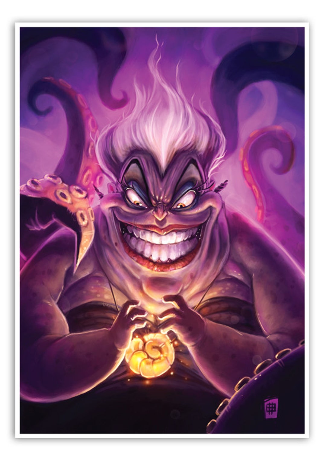 Ursula - A3 Poster Print - Little Mermaid Illustration - Etsy
