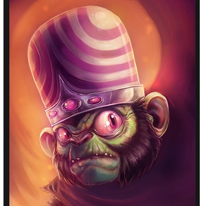 Mojo Jojo - A3 Poster Print - Powerpuff Girls Illustration