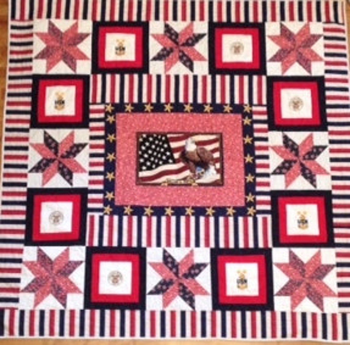 Custom Military Quilts Etsy