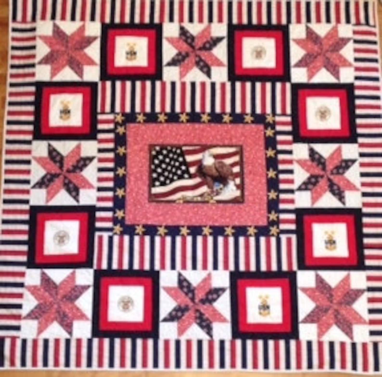 Custom Military Quilts Etsy